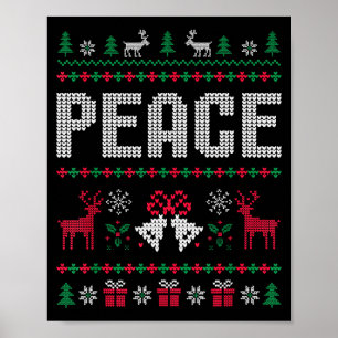 Poster Paz Eu Venho Em Paz Casal Combinando Feio Natal Al