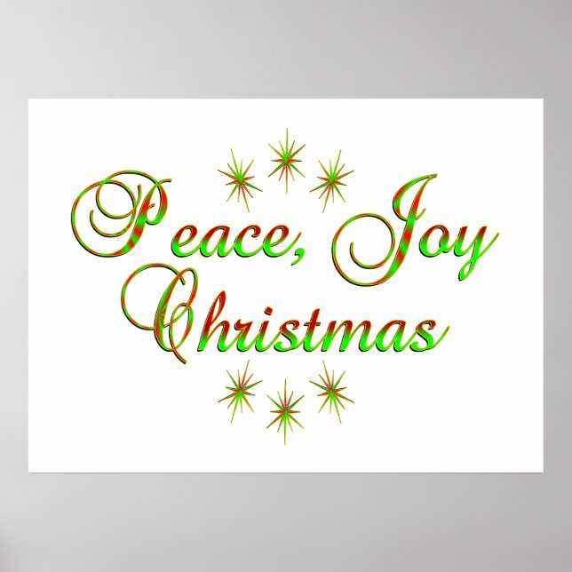 Pôster Paz Joy Natal (Frente)
