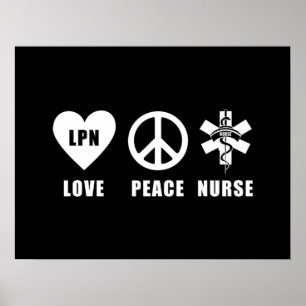 Pôster Paz LPN do amor