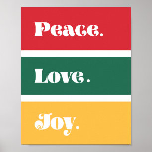 Poster Paz Moderna Ame Joy Natal