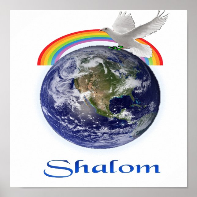 Pôster Paz na Terra Produtos Shalom (Frente)