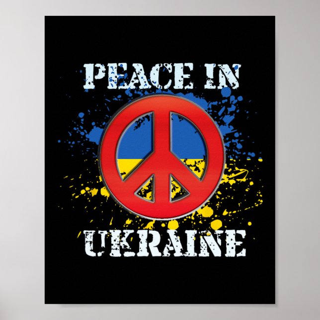 Poster Paz na Ucrânia  (Frente)