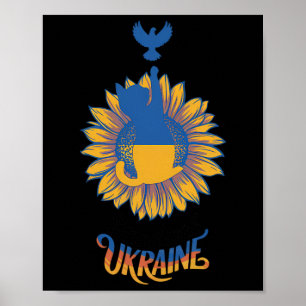 Poster Paz Na Ucrânia Pombo E Gato Ficam Com A Ucrânia Z