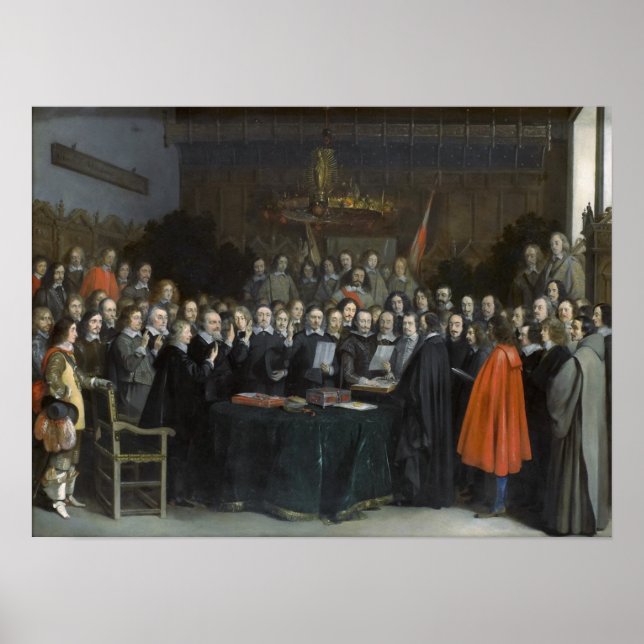 Poster Paz na Vestefália em Muenster (Frente)