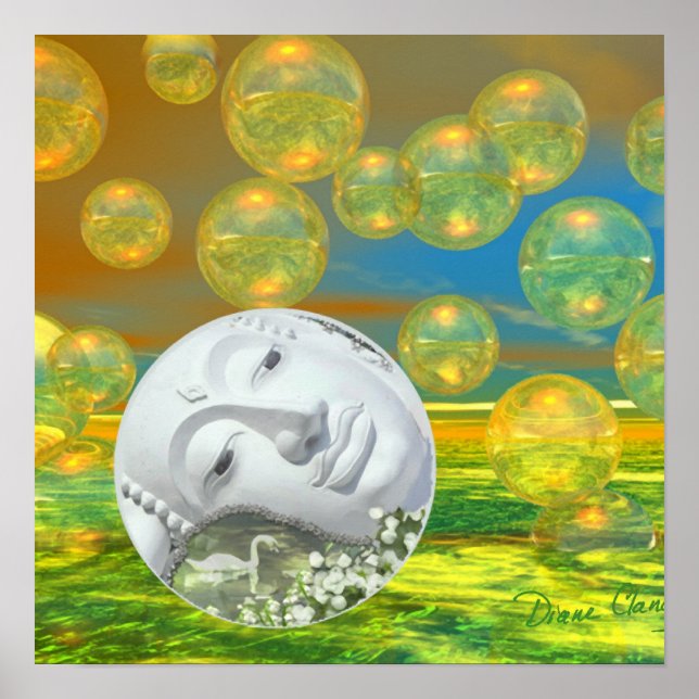 Pôster Paz - Ouro e Serenidade Esmeralda (Frente)