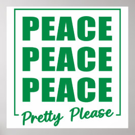 Poster Paz Paz Paz Por Favor