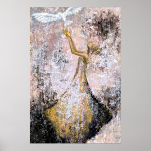 Poster Paz - Porta Branca - Liberdade - Pintura Abstrato