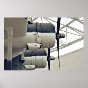 Poster PBY-5A Catalina WW2 Avião Anfíbio Canso