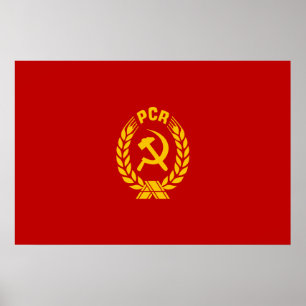 Pôster Pcr, bandeira de Romania