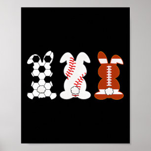Poster Pé de Coelho Vender Esporte Dia de Páscoa Divertid