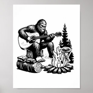 Poster Pé Grande Acampando Smore Rock Pé Grande Tocando V