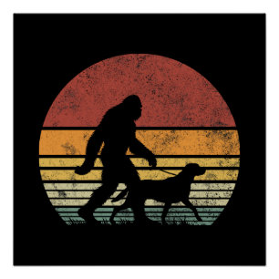 Pôster Pé Grande Caminhando Labrador Cão de Retriever Vin