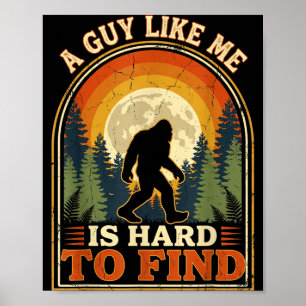 Poster Pé Grande Difícil De Encontrar Retro Floresta Vint