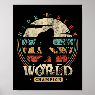 Poster Pé Grande Esconder-Se E Procurar Camisa De Camisa