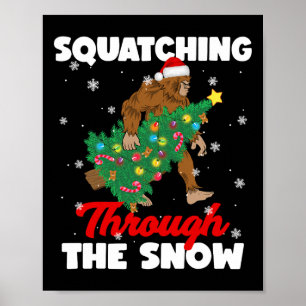 Poster Pé Grande Esmagando Através Do Sasquatch Chri Da N