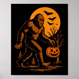 Poster Pé Grande Halloween Sasquatch