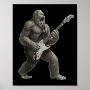 Poster Pé Grande Jogando Violão Rock E Homens Presentes