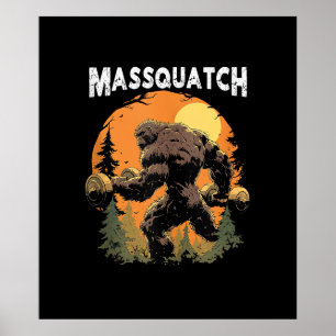 Poster Pé Grande Massquatch Engraçado