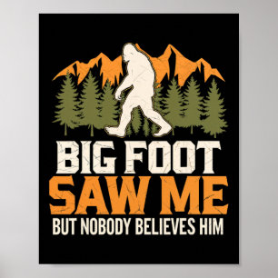 Poster Pé Grande Me Viu Sasquatch Ao Ar Livre Aventura De