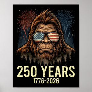 Poster Pé grande merica fogo de artifício 4 de julho 250
