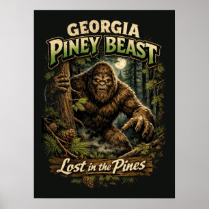 Poster Pé-grande Sasquatch