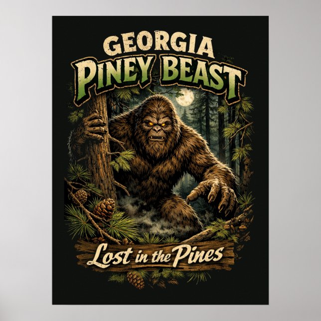 Poster Pé-grande Sasquatch (Frente)