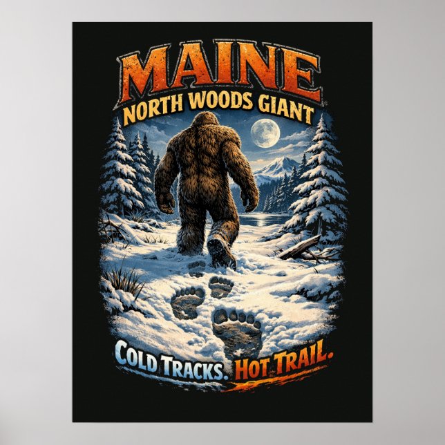Poster Pé-grande Sasquatch (Frente)