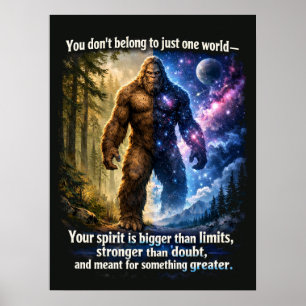 Poster Pé-grande Sasquatch