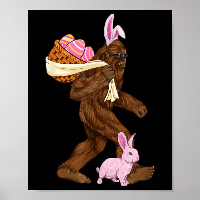 Poster Pé Grande Sasquatch Coelho Coelho da Páscoa Bysket (Frente)