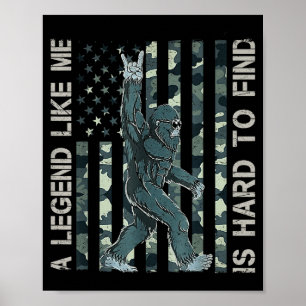 Poster Pé Grande Sasquatch Uma Lenda Como Eu É Difícil De