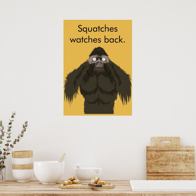 Poster Pé-Grandes Observam de Volta (Cozinha)