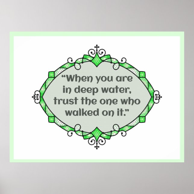 Poster Peace in deep waters (Frente)