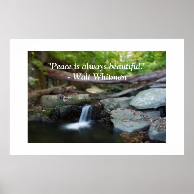Poster Peace is Always Beautiful (Frente)