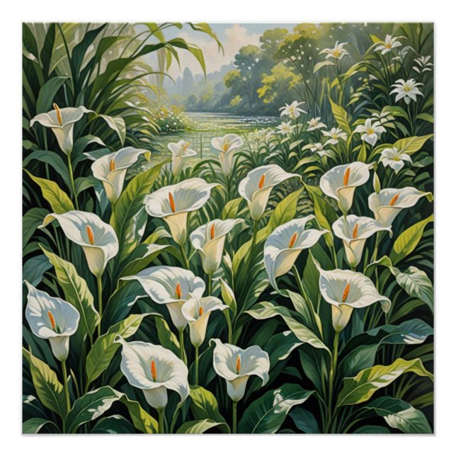 Pôster peace lilies (Frente)
