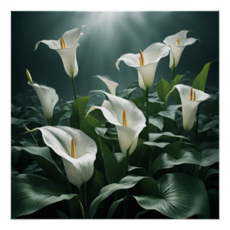 Pôster peace lilies