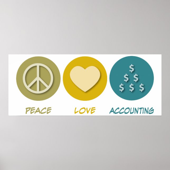 Poster Peace Love Accounting (Frente)