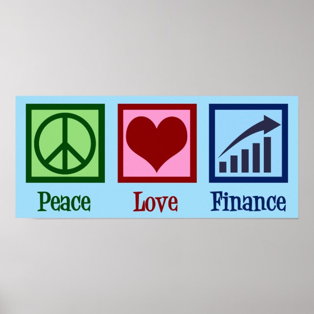 Poster Peace Love Finance (Frente)