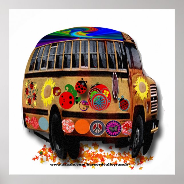 Pôster Peace Love Ladybugs (Frente)