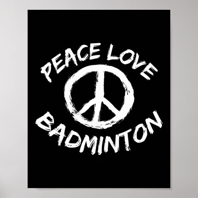 Poster Peace Love Shuttle Dizendo Fácil Fácil, Badmin de  (Frente)