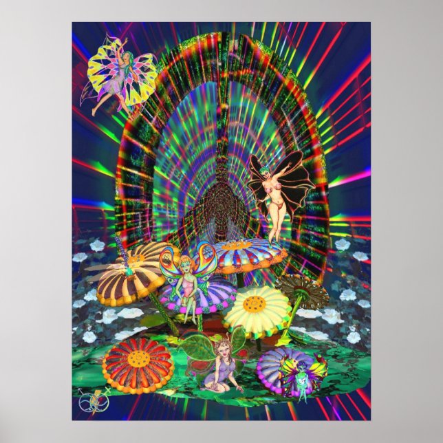 Pôster Peace Retro (Frente)