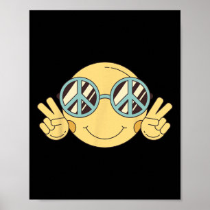 Poster PEACE SIGN LOVE 60s 70s Groovy Hippie Costume Hall