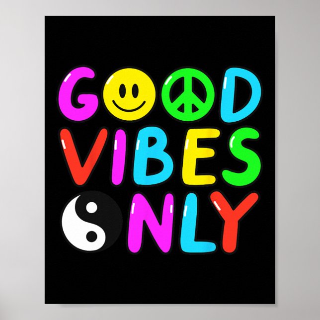 Poster PEACE SIGN LOVE 60s 70s Groovy Hippie Costume Hall (Frente)