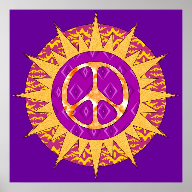 Poster Peace Sun Spiral (Frente)