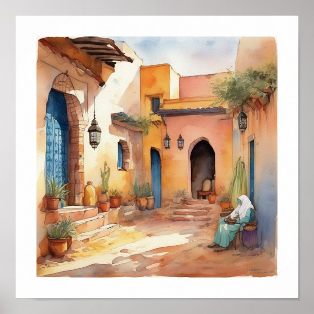 Poster peaceful morocco art print (Frente)
