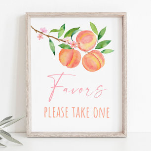 Poster Peach Blossom Um Pessegueiro Pessegueiro Sinal de