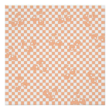 Peach Fuzz Cherry Gingham Patterno