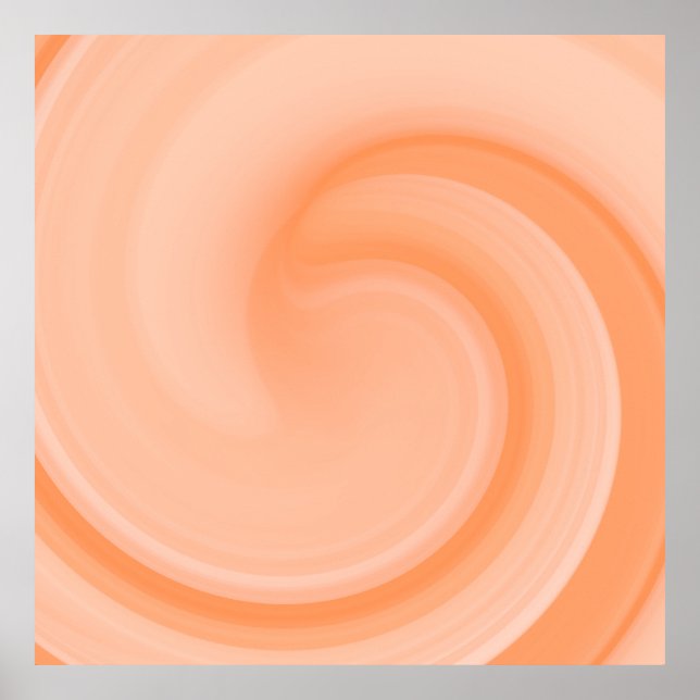 Poster Peach Fuzz Wave Personalizada (Frente)