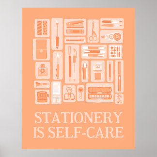 Poster Peach Orange Creative Tools Ilustração de autoaten