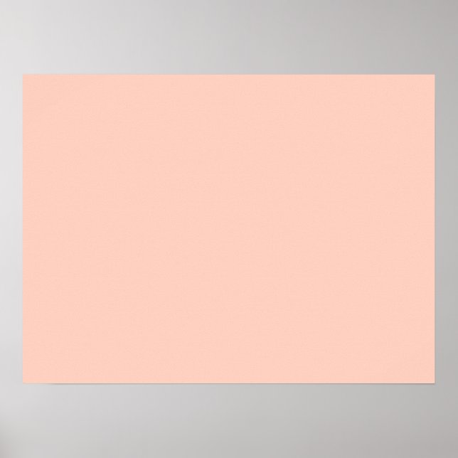 Poster Peach Solid Color (Frente)