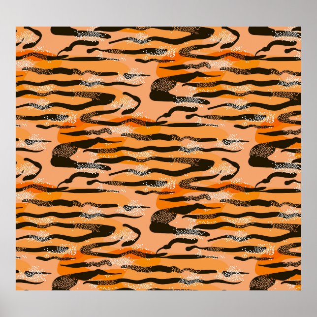 Poster Peach Tiger Stripe (Frente)